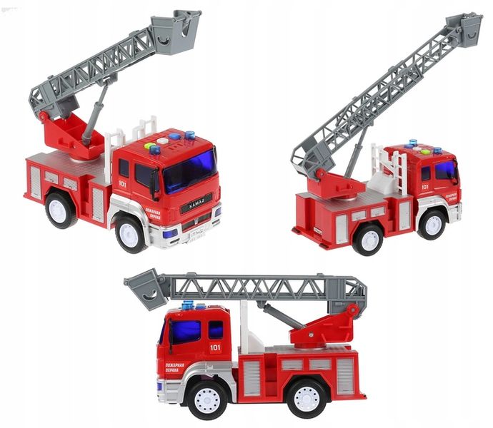 WÓZ STRAŻACKI STRAŻ POŻARNA ŚWIATŁO DŹWIĘK DRABINA zdjęcie 3