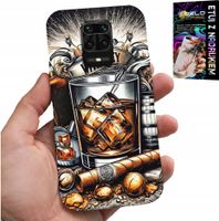 ETUI DO XIAOMI NOTE 9 PRO / 9S - WHISKY CYGARO WZORY DLA MĘŻCZYZN PLECKI
