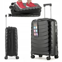 WALIZKA KABINOWA MAŁA PODRÓŻNA NA KÓŁKACH BAGAŻ PP TWARDA TORBA MOCNA M