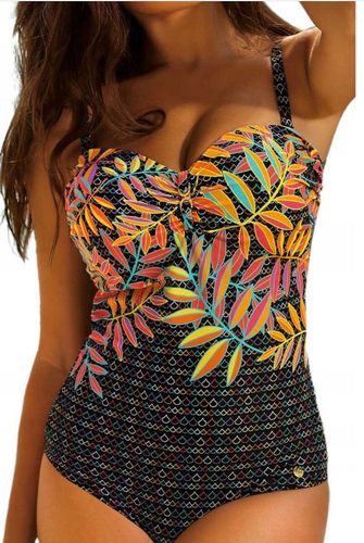 Strój kąpielowy damski jednoczęściowy zdobiony kobiecy Self R.46E na Arena.pl