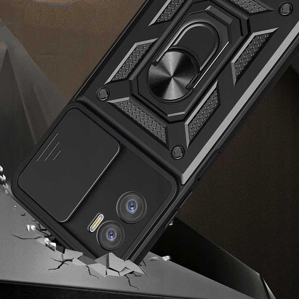 Spacecase Camring Moto E22 Black zdjęcie 3