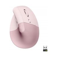 Mysz bezprzewodowa, pionowa LOGITECH Lift Różowy 910-006478