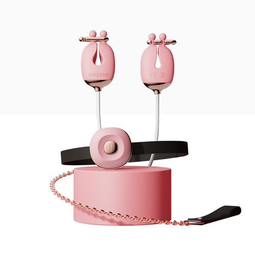 zaciski no.2 vibrating nipple clamps and choker set pink qingnan na Arena.pl