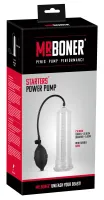mr. boner manualna pompa treningowa przezroczysta 22 cm skala abs