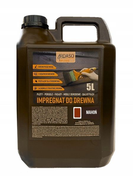 IMPREGNAT farba do drewna MAHOŃ 5L zdjęcie 1
