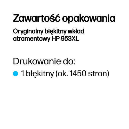 Tusz HP 953 Cyan XL na Arena.pl