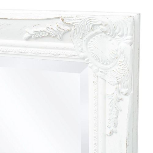 Lustro Ścienne W Stylu Barokowym, 100X50 Cm, Białe na Arena.pl