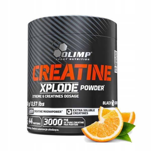 OLIMP CREATINE XPLODE 260g STACK KREATYNOWY Pomarańcza Kreatyna zdjęcie 1