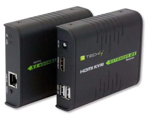Techly KVM Extender HDMI+USB po skrętce Cat5e/6 do 120m na Arena.pl