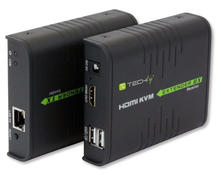 Techly KVM Extender HDMI+USB po skrętce Cat5e/6 do 120m zdjęcie 3