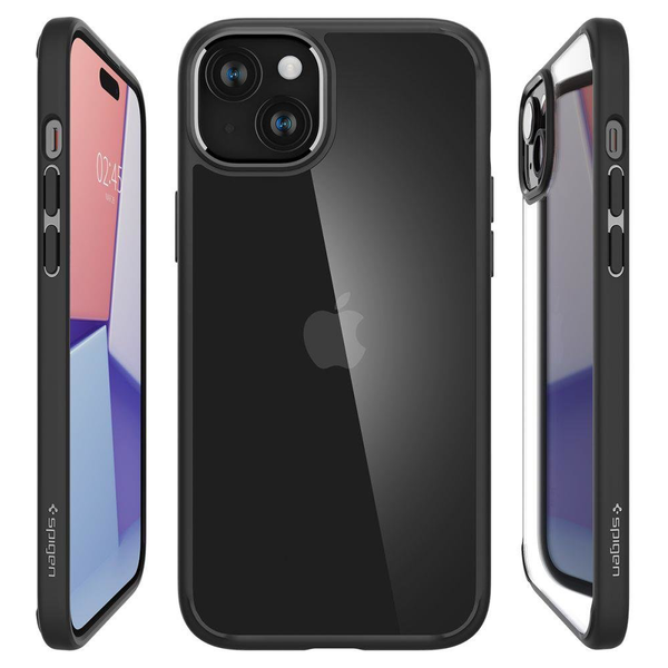 spigen ultra hybrid iphone 15 plus matte black zdjęcie 1