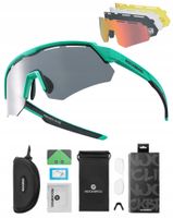 PRZECIWSŁONECZNE Okulary ROWEROWE - 4 SOCZEWKI UV