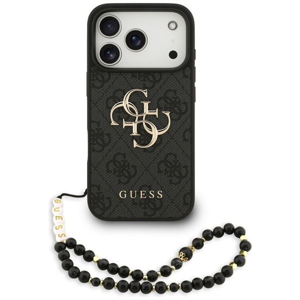 Etui Guess 4G Strap 4G Classic Logo do iPhone 17 Pro czarny zdjęcie 1