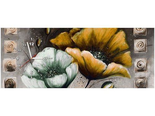 100X40CM ZEGAR MALOWANE MAKI ZÓŁCI OBRAZ na Arena.pl