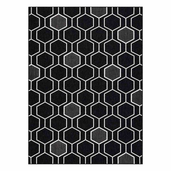 RUG/LU/WINK/HEXAGON/BLACK/120x170 zdjęcie 1