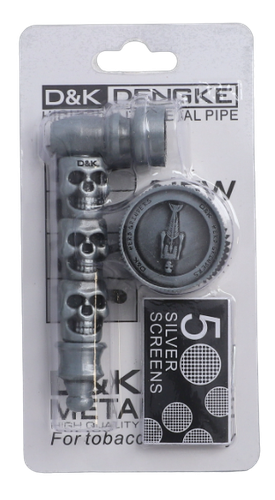 Zestaw Młynek do suszu + Lufka + Sitka z Metalu w Srebrnym Kolorze D&K na Arena.pl