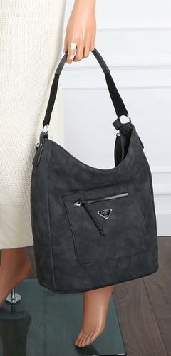 Torebka Damska Listonoszka Worek Shopper na Ramię Miejska YD1067 Czarna na Arena.pl