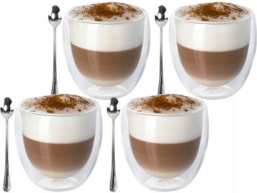 KOMPLET SZKLANEK DO LATTE 235ML X 4SZT. (NR 3675) na Arena.pl