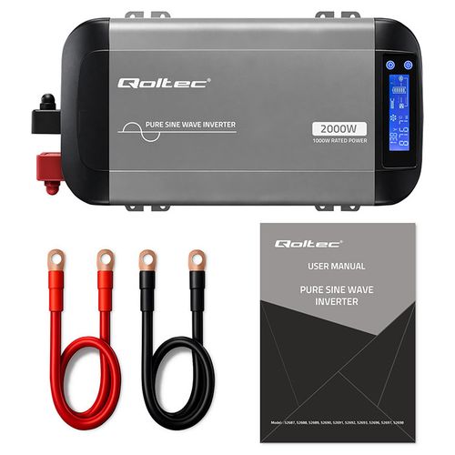 Qoltec przetwornica 12/230V 1000W sinus na Arena.pl