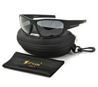 MĘSKIE Okulary POLARYZACYJNE Przeciwsłoneczne UV SPORTOWE CZARNE