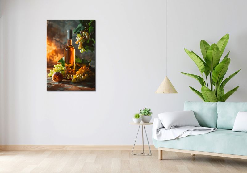 Obraz 60x90cm Bursztynowe Wino zdjęcie 2