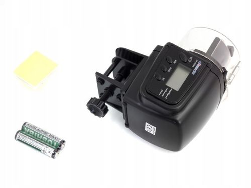 Automatyczny karmnik dla ryb LCD dozownik karmidło IDEALNY W CZASIE URLOPU na Arena.pl