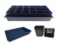 Kuweta wysiew rozsada Mocne tace podstawki doniczka 9x9 (5 + 100 P9)