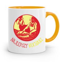 Kubek Żółty Dla Najlepszego Kucharza Kucharki Z Nadrukiem Ze Zdjęciem