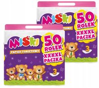 papier toaletowy 50r miśki 3w - 100 rolek