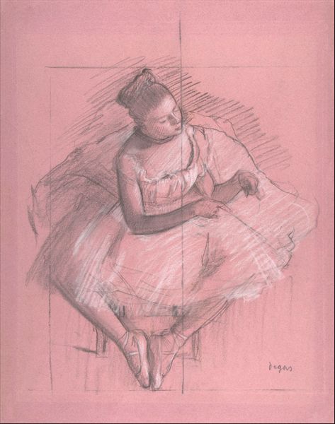 Seated Dancer, Edgar Degas - plakat 21x29,7 cm zdjęcie 1