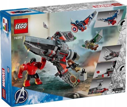 76292 - lego super heroes - kapitan ameryka kontra czerwony hulk — bitwa na Arena.pl