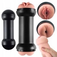 sex MASTURBATOR MĘSKI podwójny SZTUCZNA POCHWA masturbator penisa SSĄCY