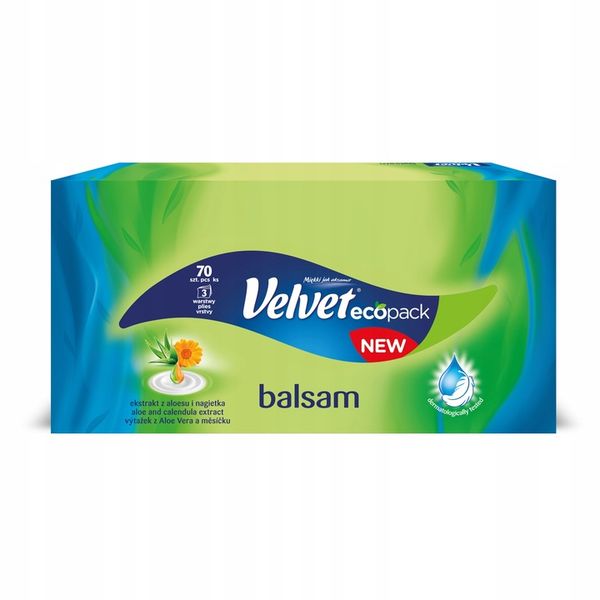 Velvet chusteczki Balsam 10 opak. zdjęcie 2