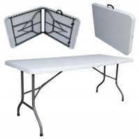 STÓŁ CATERINGOWY SKŁADANY OGRODOWY MOCNY WYTRZYMAŁY SKŁADANY WALIZKA 180 CM