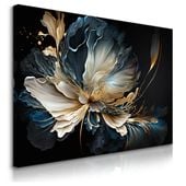 Obraz Do Salonu Kwiaty Styl Glamour Abstrakcja Akwarele 70cm x 50cm