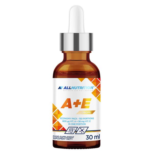 Allnutrition A + E Drops 30ml W KROPLACH WZROK SKÓRA zdjęcie 1