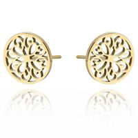 Kolczyki Ze Stali Chirurgicznej Pozłacane Kst3100