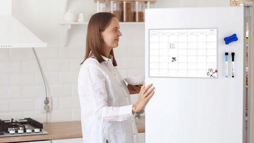 Tablica na lodówkę A3 Planer miesięczny magnetyczny suchościeralny + GRATIS na Arena.pl