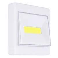Lampka nocna włącznik led 3w na baterie + magnes lampka do szafki szafy