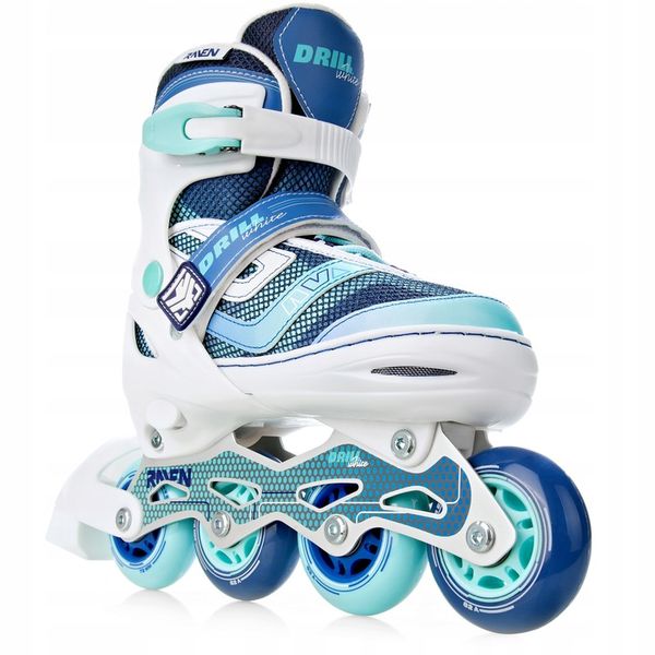 Rolki Regulowane RAVEN Drill White/Mint 38-42 zdjęcie 4
