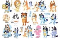 Tatuaże zmywalne piesek Bluey - CG-441