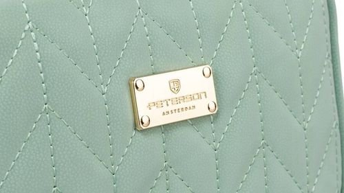 kosmetyczka podróżna w zielonym kolorze z wewnętrzną kieszonką - peterson na Arena.pl