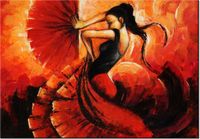 100 70CM OBRAZ PŁÓTNO HISZPAŃSKIE BOLERO PŁÓTNO RAMA