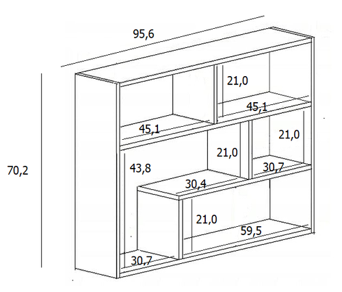 Regał wiszący Fino biały na Arena.pl
