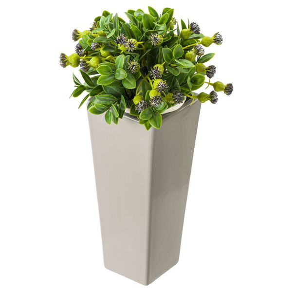 Wazon Ceramiczny Trapez  Szary flakon zdjęcie 7