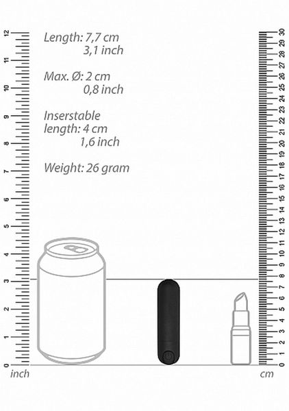 Mini Wibrator Mały Masażer Łechtaczki 10Trybów 7Cm zdjęcie 3