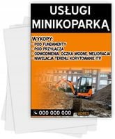 Ulotki A5 reklamowe firmowe 100 szt dużo wzorów USŁUGI MINIKOPARKĄ