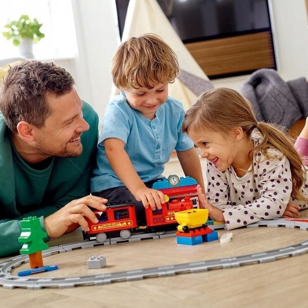 LEGO Duplo 10874 Kolejka Ciuchcia Pociąg Tory Światło Dźwięk Duże Klocki zdjęcie 8
