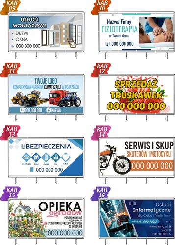Baner reklamowy - Plandeka oczkowana 200x100 cm Meble na wymiar na Arena.pl