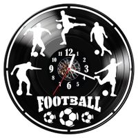 Zegar ścienny z płyty winylowej Piłka nożna 358.14